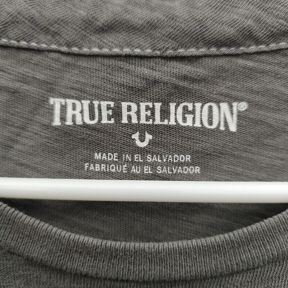 True Religion Men's Medium Black Short Sleeve Pullover T-shirt Medium
